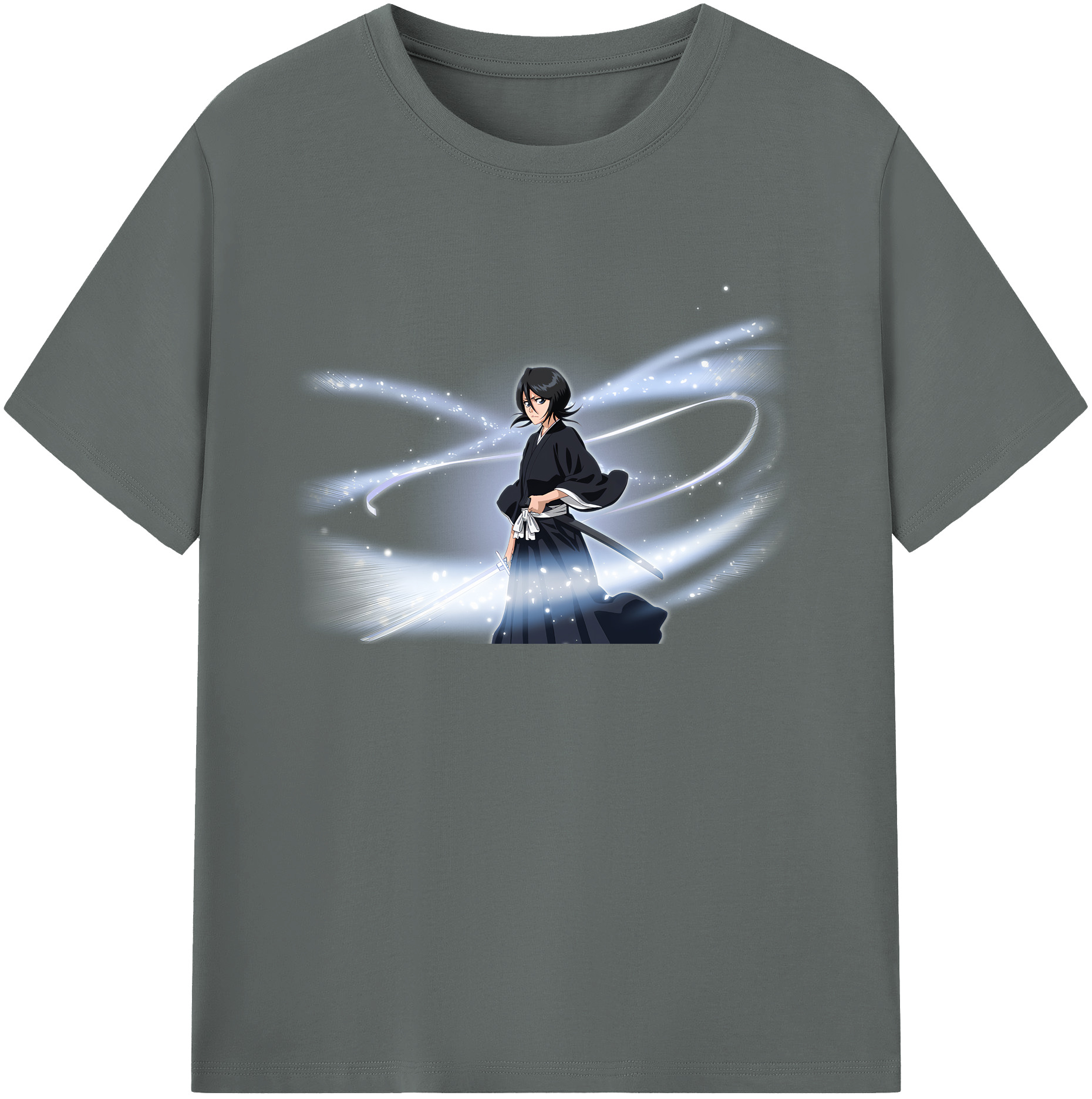 （画像用） ブリーチ 朽木ルキア BLEACH Kuchiki Rukia 綿100％ メンズ半袖Tシャツ｜肌触りやわらか＆通気性